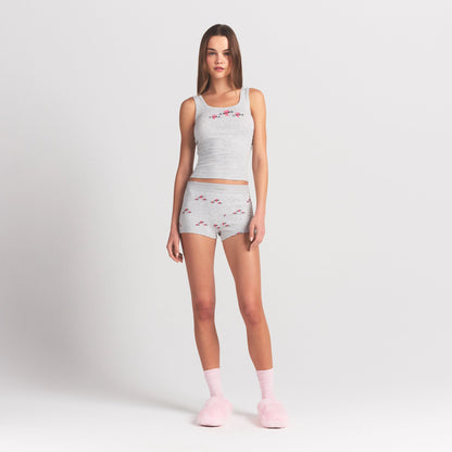 Cotton Rib Tank and Short Set
