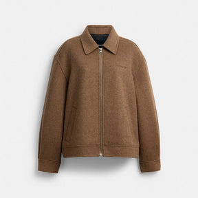 Zip Front Wool Jacket