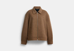Zip Front Wool Jacket
