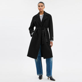 Belted Wool Long Coat