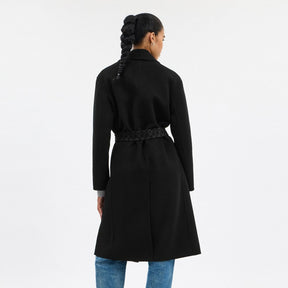 Belted Wool Long Coat