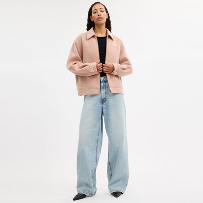 Zip Front Wool Jacket