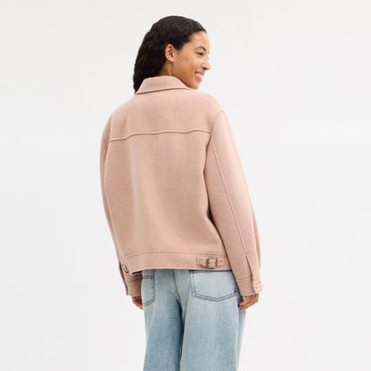 Zip Front Wool Jacket