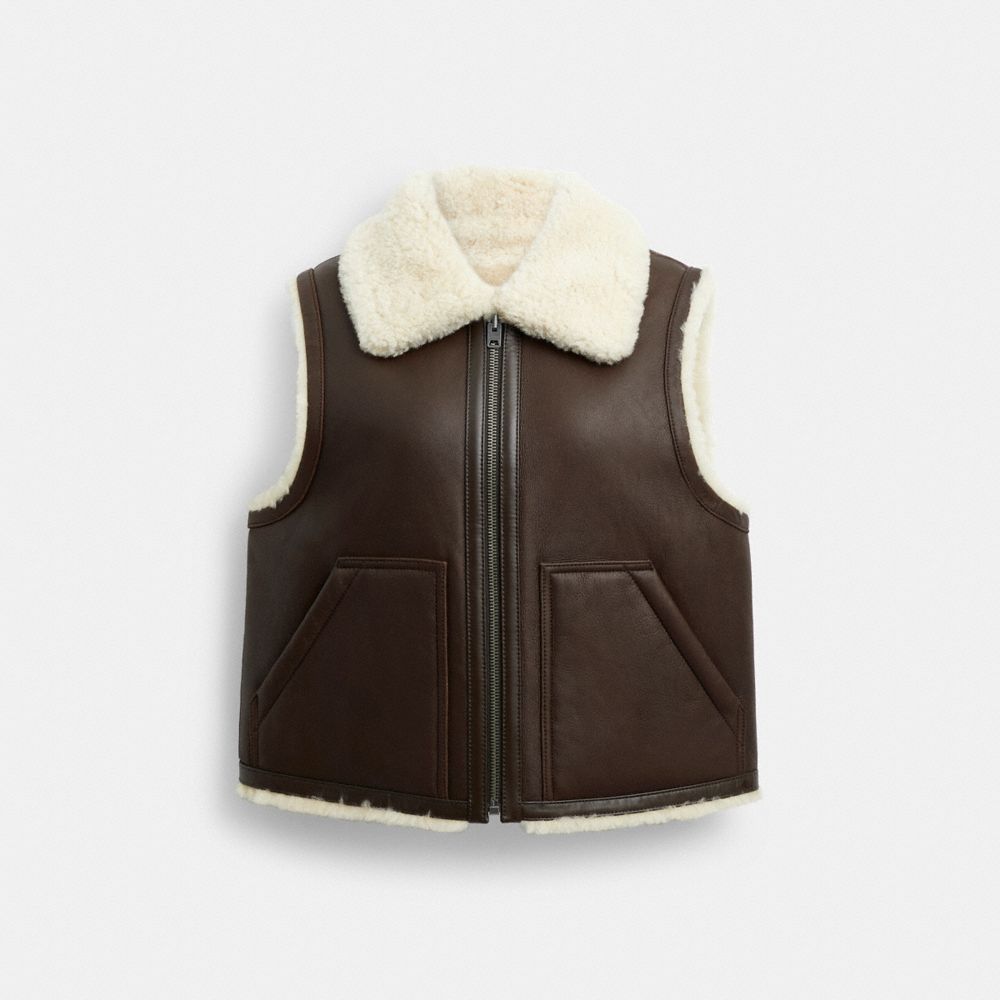Reversible Shearling Vest