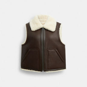 Reversible Shearling Vest