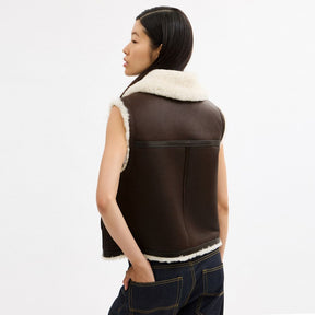 Reversible Shearling Vest
