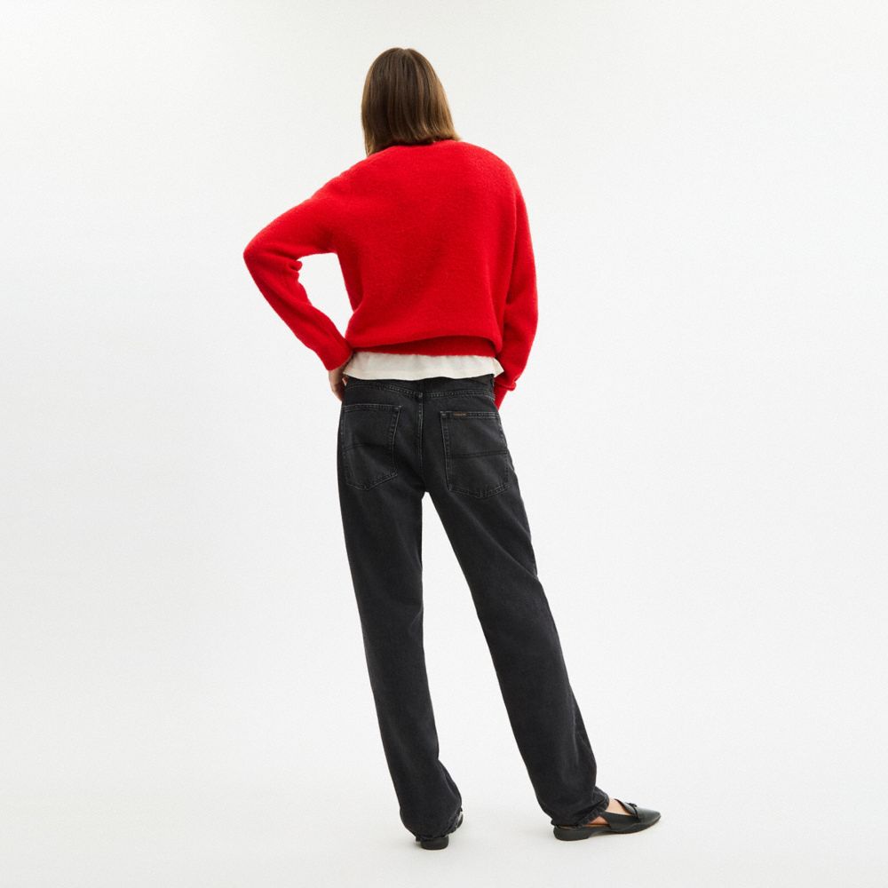 Coach Embroidered Crewneck Sweater