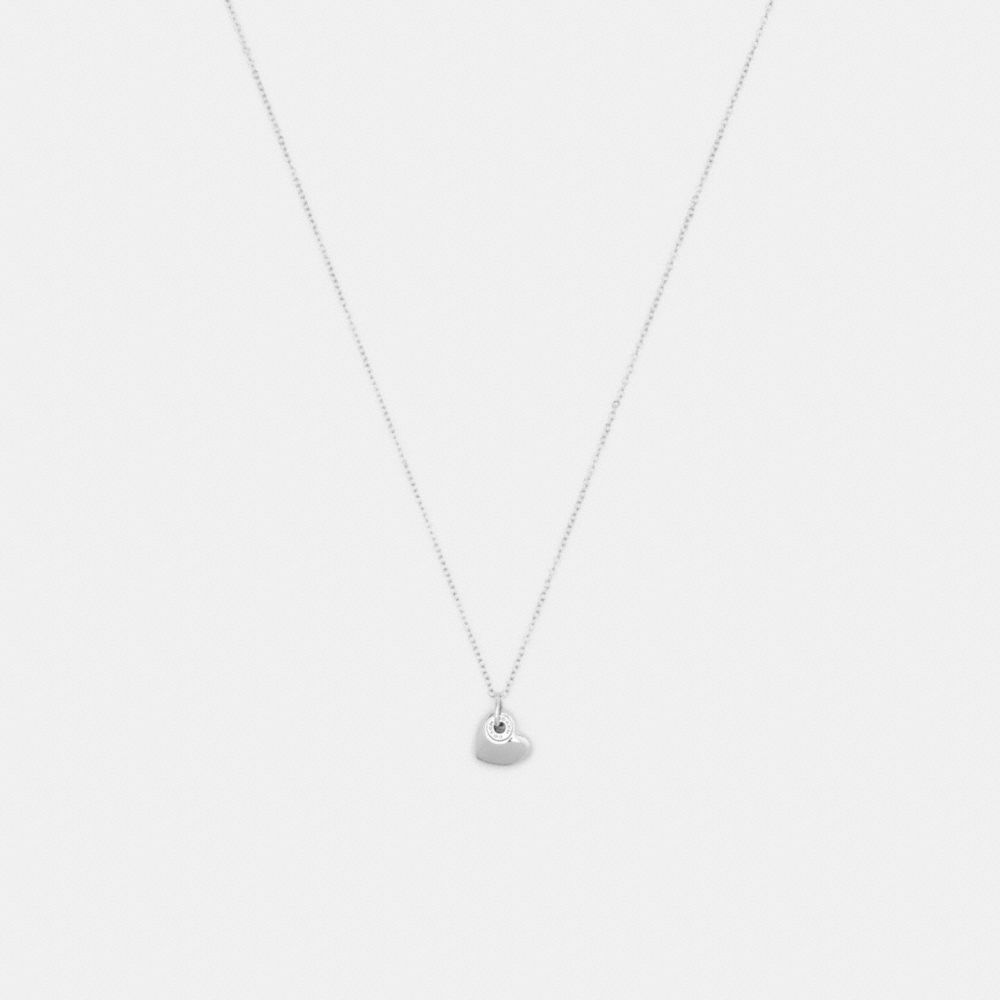 Open Circle Heart Y Necklace