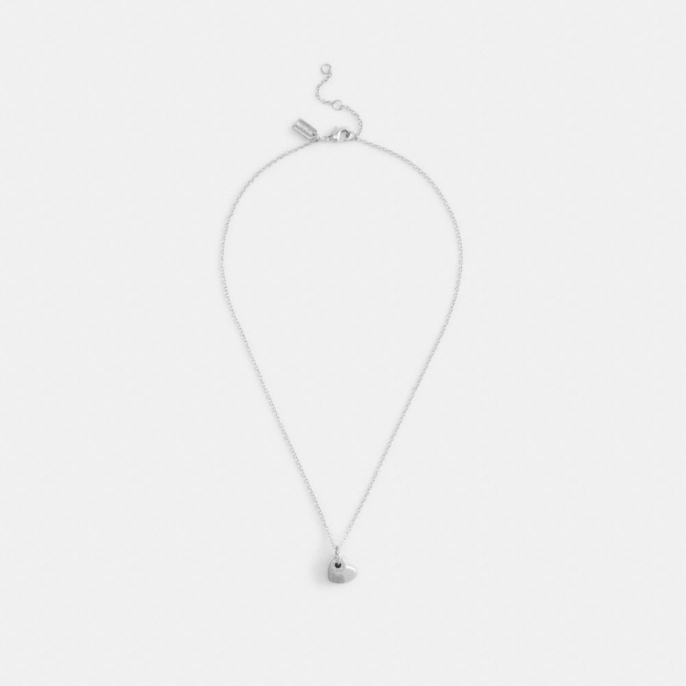 Open Circle Heart Y Necklace