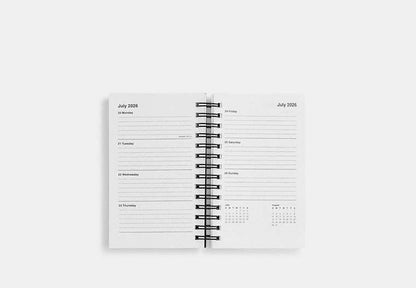 2025 - 2026 3 X5 Spiral Diary Book