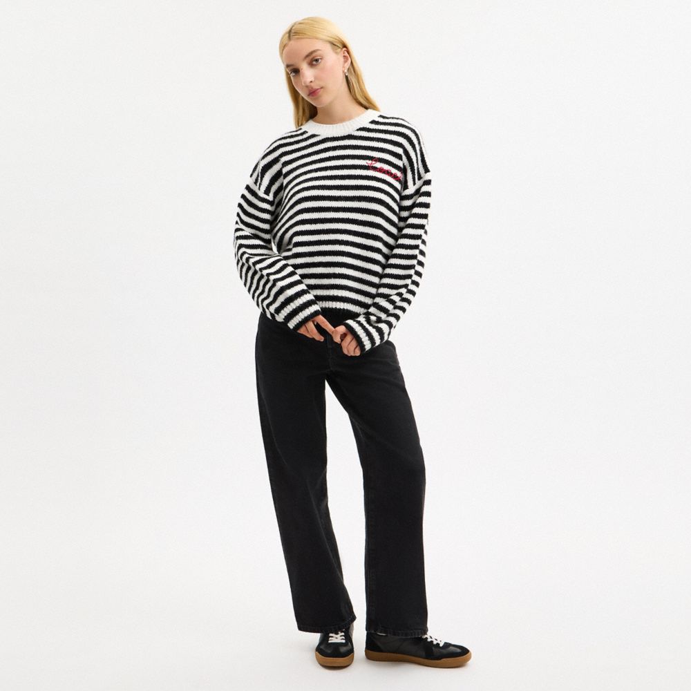 Coach Striped Sweater