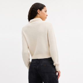 Coach Embroidered Cropped Cardigan