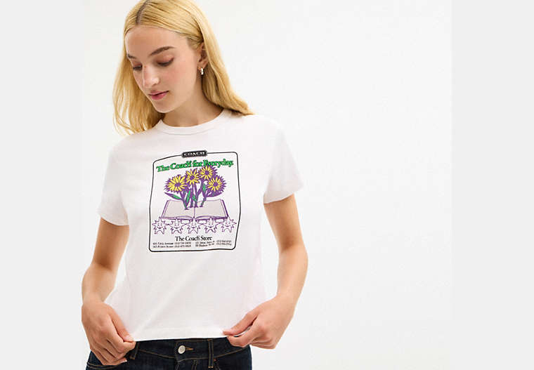 Floral Collage T-Shirt In Organic Cotton