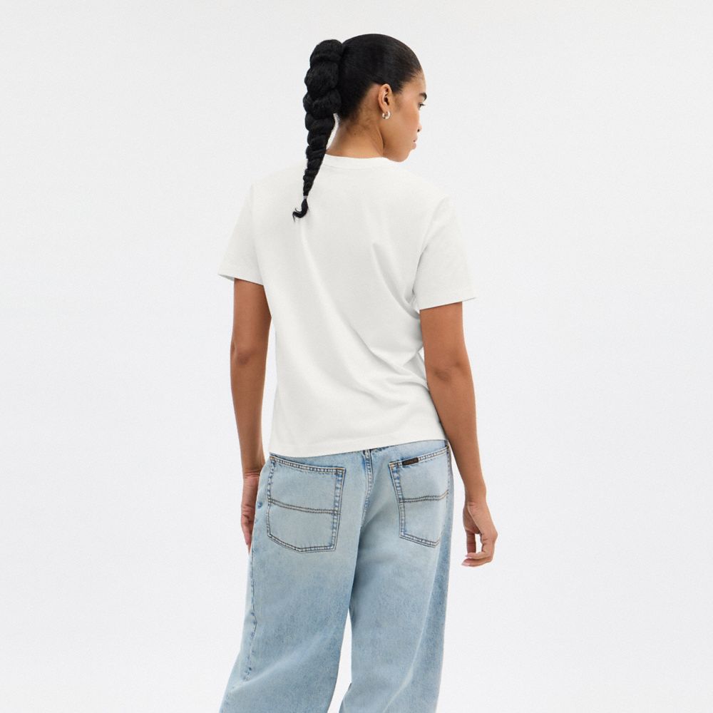 Leopard Signature Square Classic T Shirt In Organic Cotton