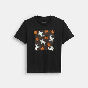Pumpkin And Ghost Signature Classic T Shirt