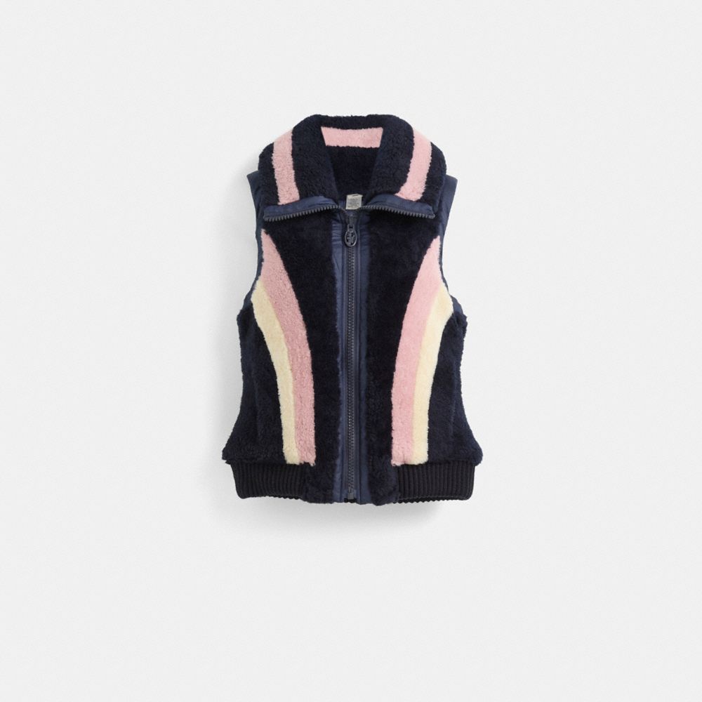 Restored Reversible Shearling Vest