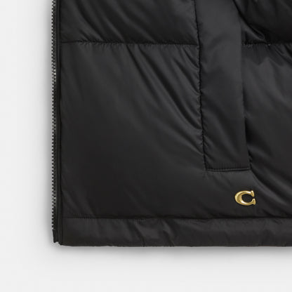 Leopard Print Reversible Puffer Jacket In Recycled Polyamide