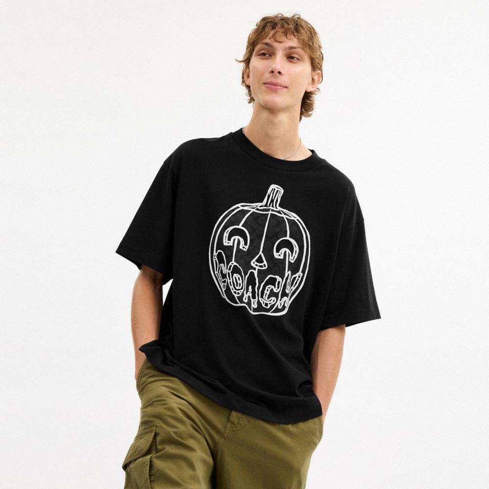 Pumpkin Relaxed T Shirt In Organic Cotton