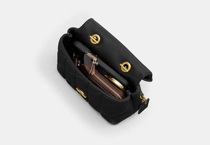 Tabby Top Handle Bag With Quilting