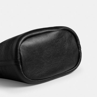 Bleecker Bucket Bag In Shearling