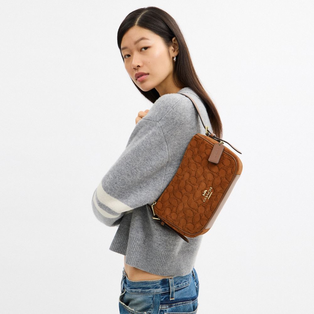 Kailey Shoulder Bag In Signature Suede