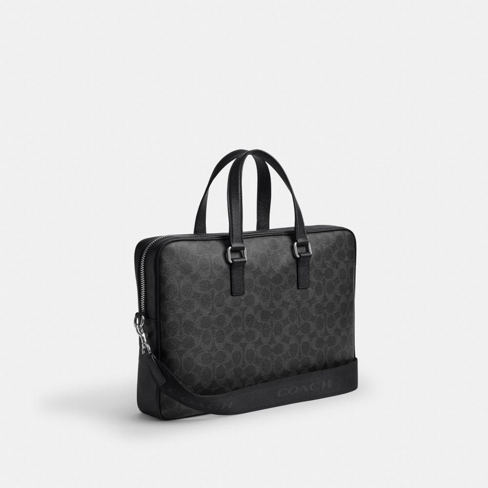 Caden Brief Bag In Signature Canvas