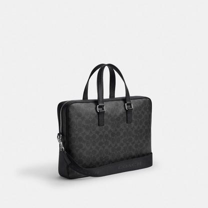 Caden Brief Bag In Signature Canvas