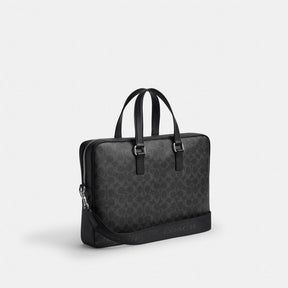 Caden Brief Bag In Signature Canvas