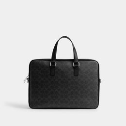 Caden Brief Bag In Signature Canvas