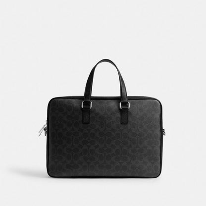 Caden Brief Bag In Signature Canvas