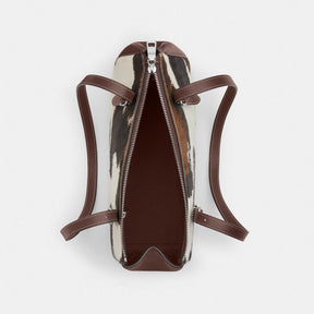 Asher Shoulder Bag With Cow Print