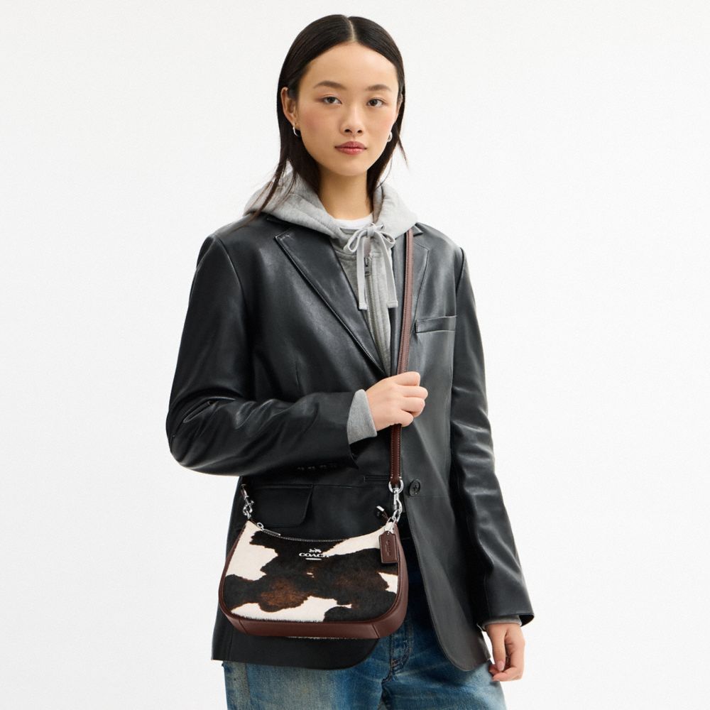Teri Shoulder Bag With Cow Print