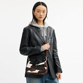 Teri Shoulder Bag With Cow Print