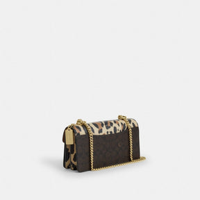 Klare Envelope Crossbody Bag In Signature Canvas With Leopard Print
