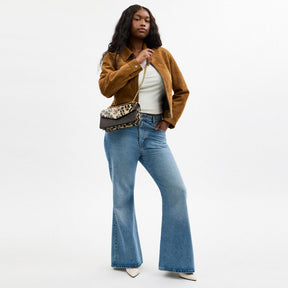 Klare Envelope Crossbody Bag In Signature Canvas With Leopard Print