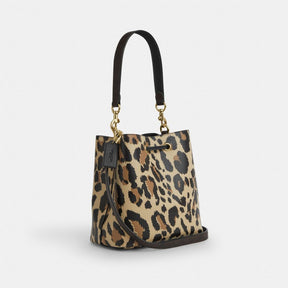 Rowan Bucket Bag With Leopard Print