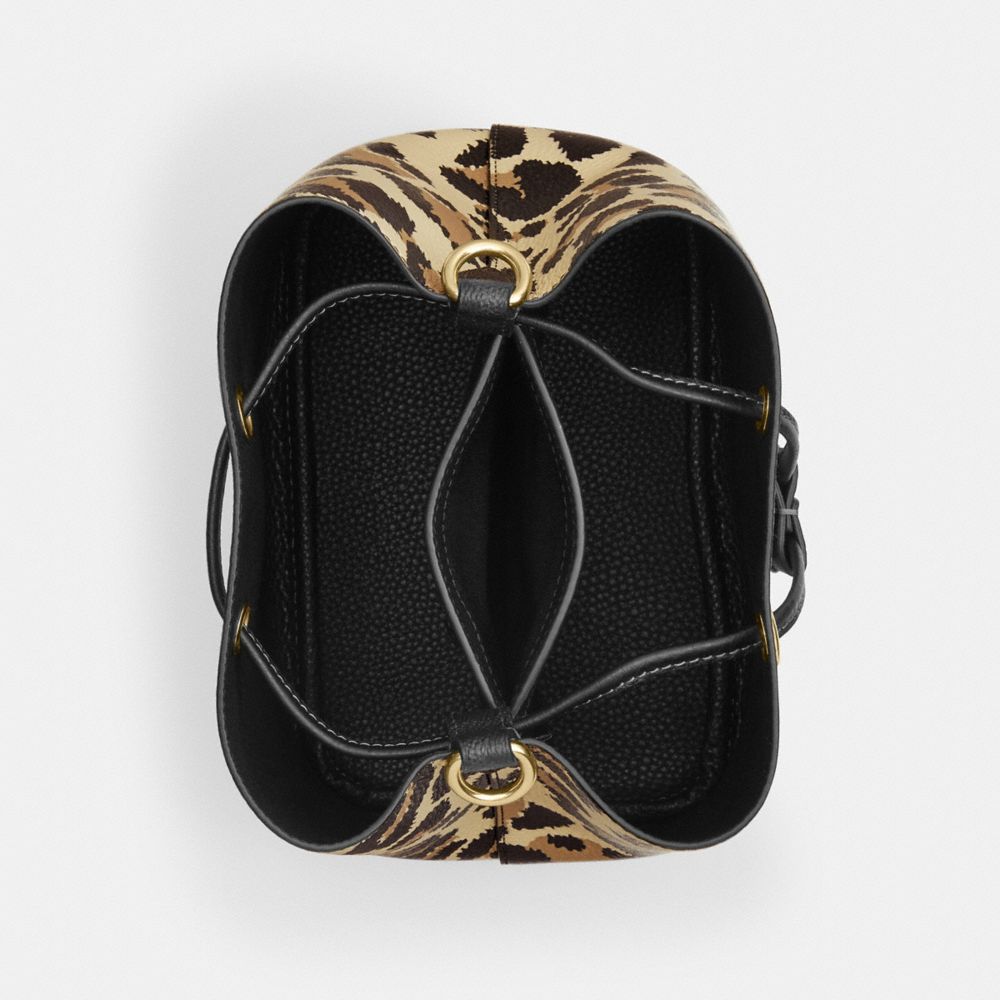 Rowan Bucket Bag With Leopard Print
