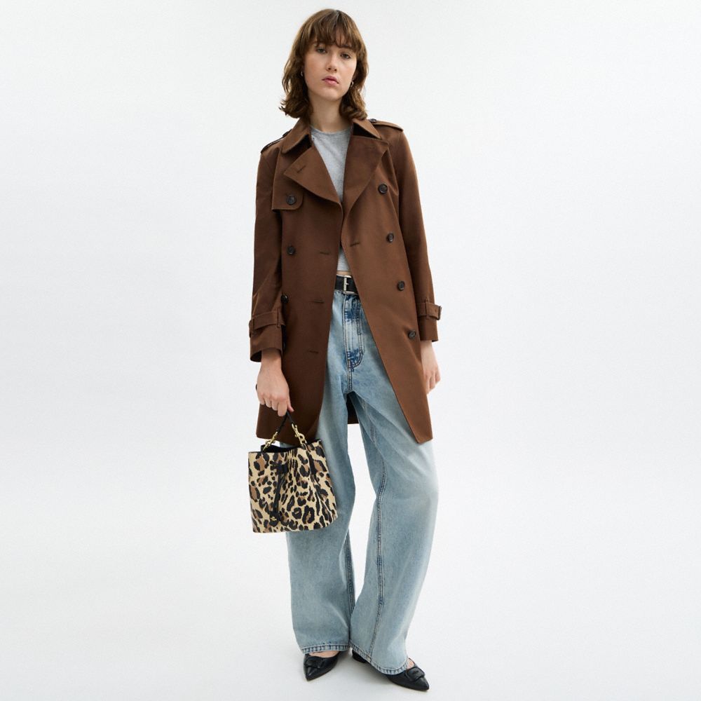 Rowan Bucket Bag With Leopard Print