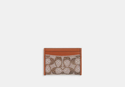 Essential Card Case In Crystal Signature Jacquard