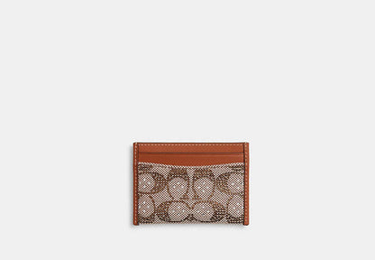 Essential Card Case In Crystal Signature Jacquard