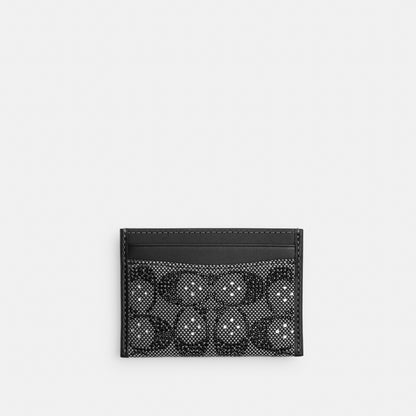 Essential Card Case In Crystal Signature Jacquard