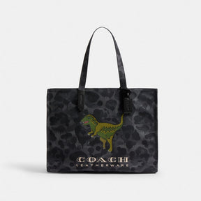 Tote With Camo Print And Rexy
