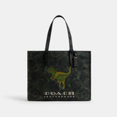 Tote With Camo Print And Rexy