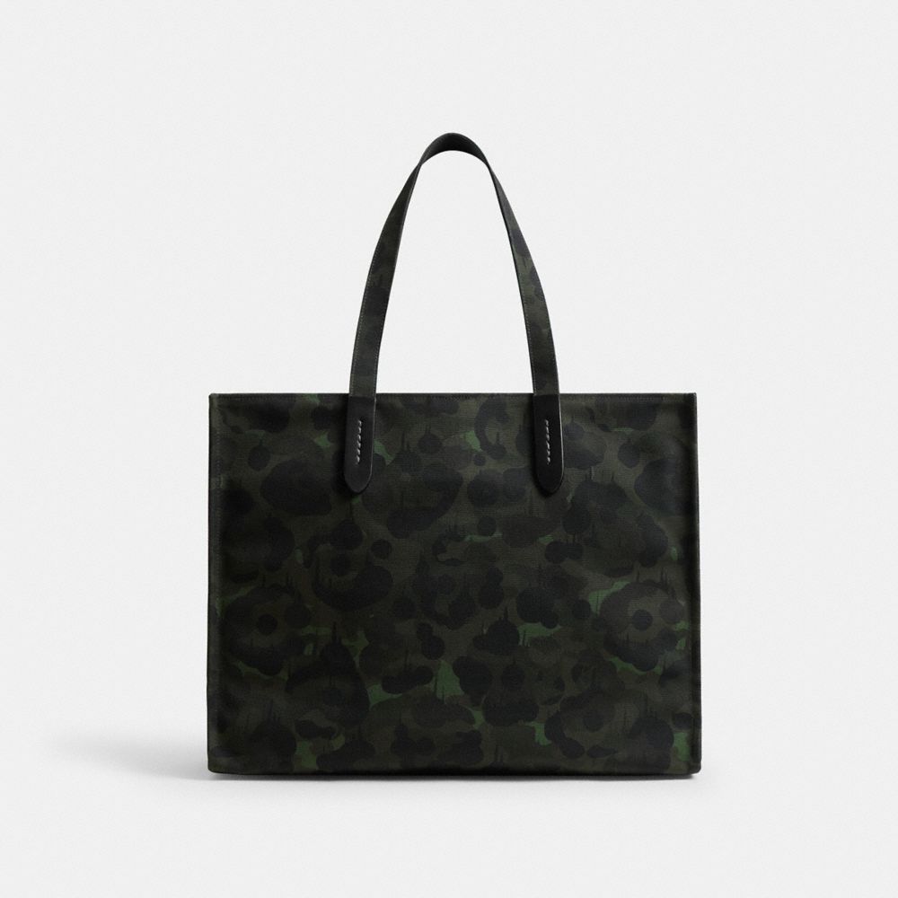 Tote With Camo Print And Rexy