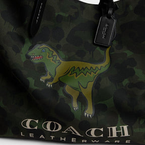 Tote With Camo Print And Rexy