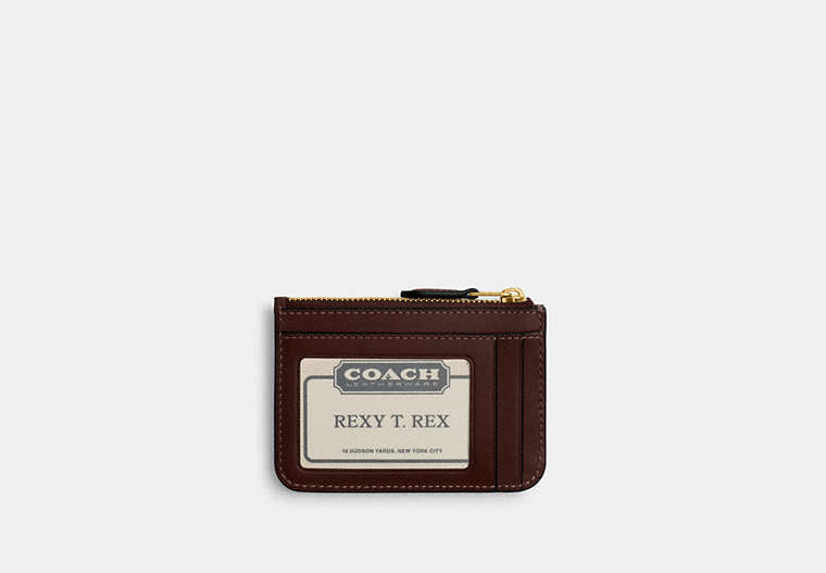 Essential Mini Id Card Case In Signature Jacquard