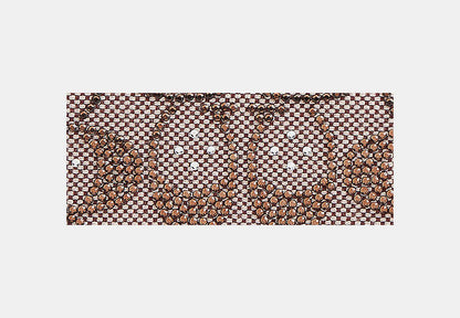 Essential Slim Card Case In Crystal Signature Jacquard