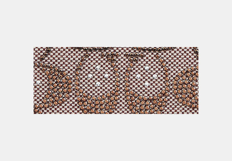 Essential Slim Card Case In Crystal Signature Jacquard