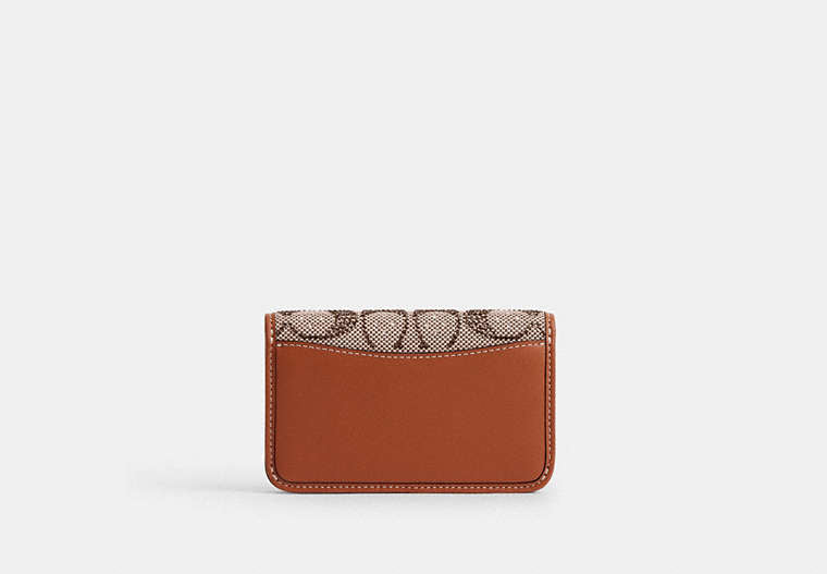 Essential Slim Card Case In Crystal Signature Jacquard