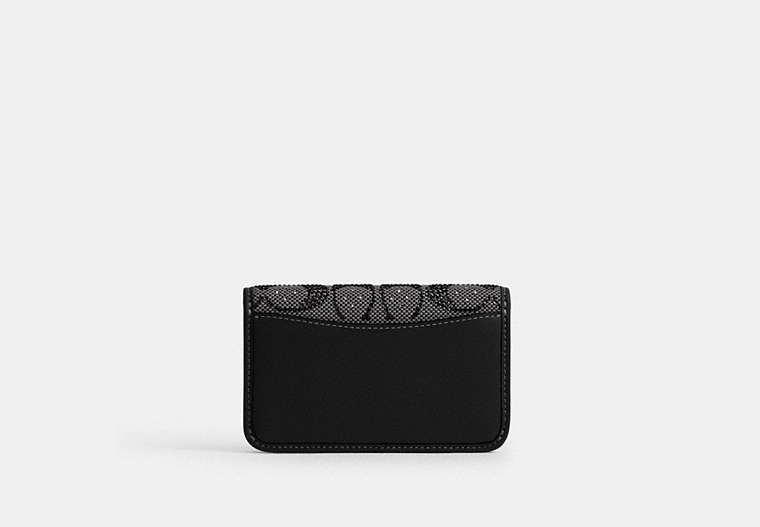 Essential Slim Card Case In Crystal Signature Jacquard